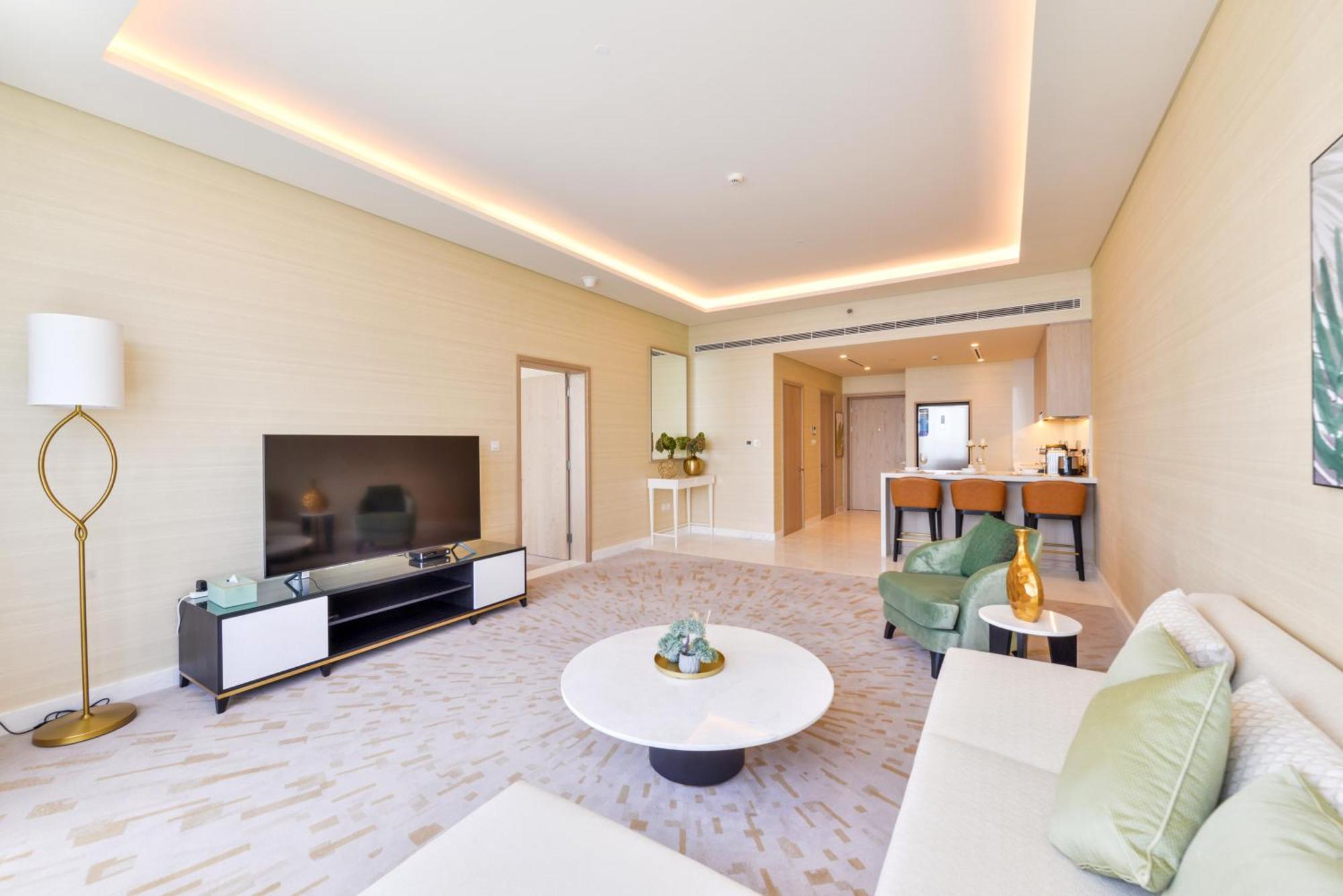 דובאי Ultra Luxury Palm Tower With Shared Hotel Facilities מראה חיצוני תמונה