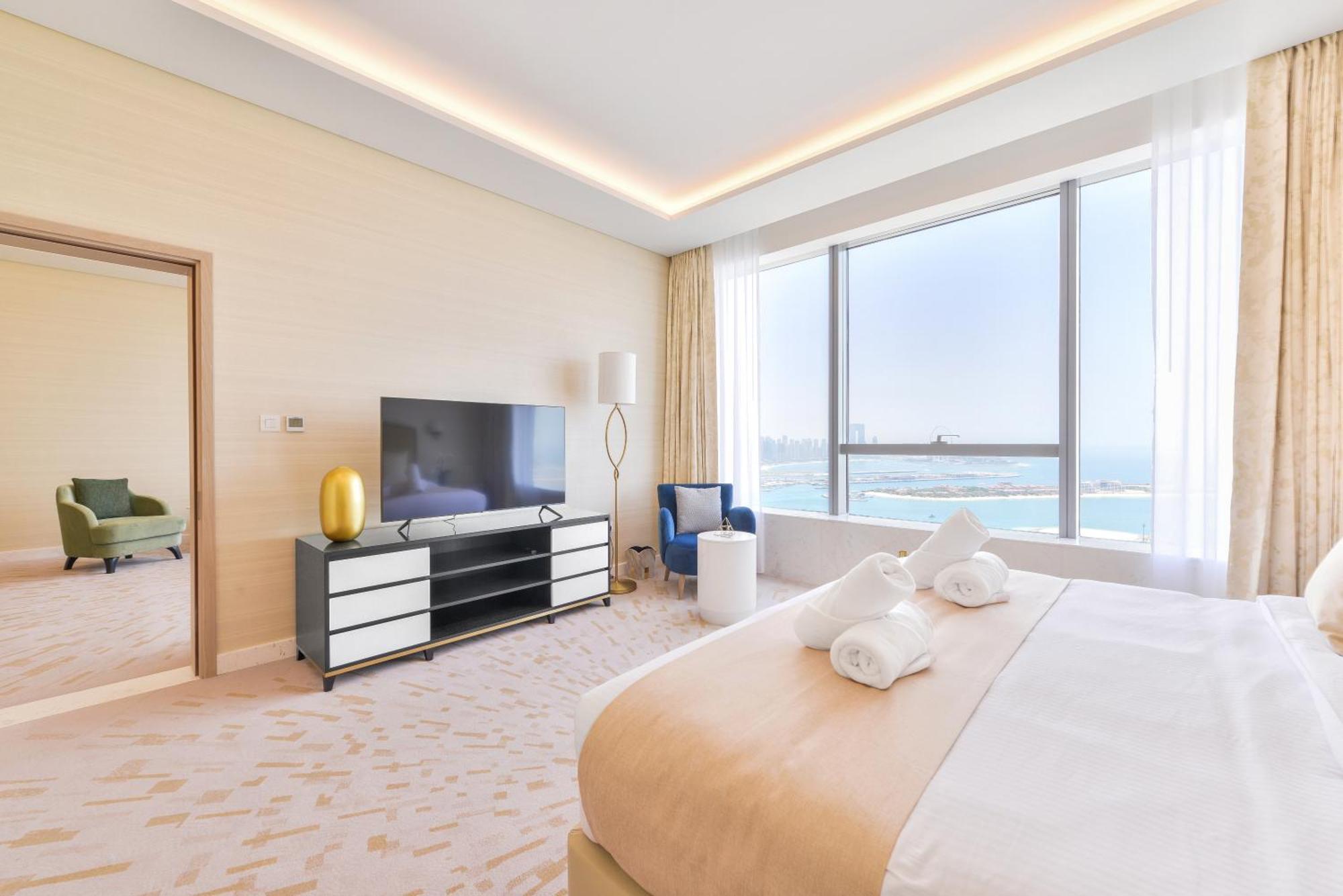 דובאי Ultra Luxury Palm Tower With Shared Hotel Facilities מראה חיצוני תמונה
